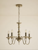 Bethany chandelier antique brass five lights (British brand)