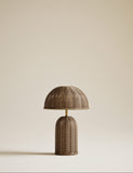 Colby rechargeable rattan table lamp cordless - British product