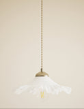 Frill glass pendant ceiling light 28cm (British brand)