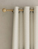 Chenille geometric eyelet curtains - British product
