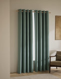 Brushed eyelet blackout thermal curtains (British brand)
