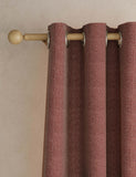 Herringbone eyelet curtains (British brand)