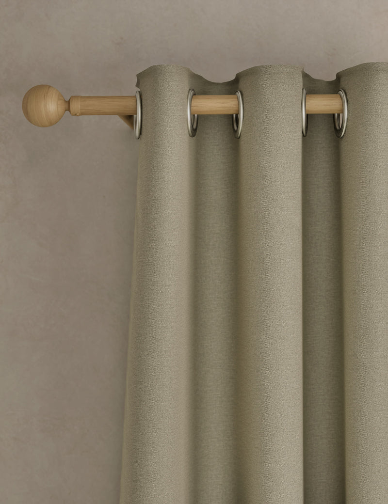 Brushed Eyelet Ultra Thermal Blackout Curtains