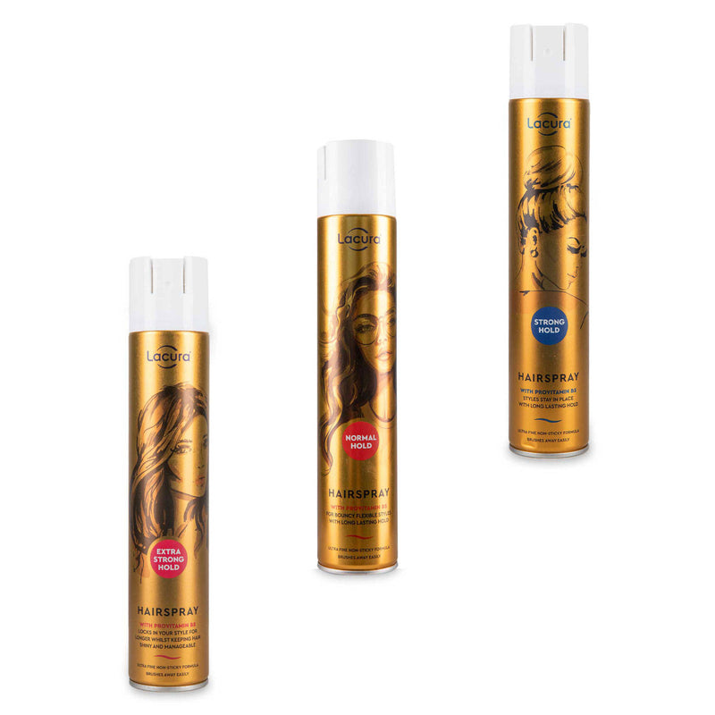 Lacura hairspray normal hold aerosol (British brand)