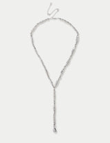 M&S Hammered Bead Y-Necklace- Buy online at McGrocer