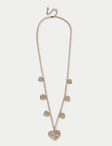 M&S Per Una Hammered Heart Long Necklace 750 mm- Buy online at McGrocer