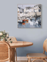 M&S Gallery Direct Harbour Haven Square Framed Canvas- Buy online at McGrocer