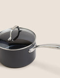 Hard anodised 20cm saucepan non-stick finish - British product