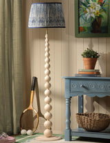 M&S Joules Harewood Wood Bobbin Floor Lamp- Buy online at McGrocer