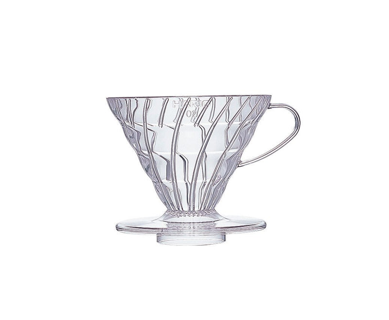 Hario coffee dripper clear plastic size 2, imported from the UK