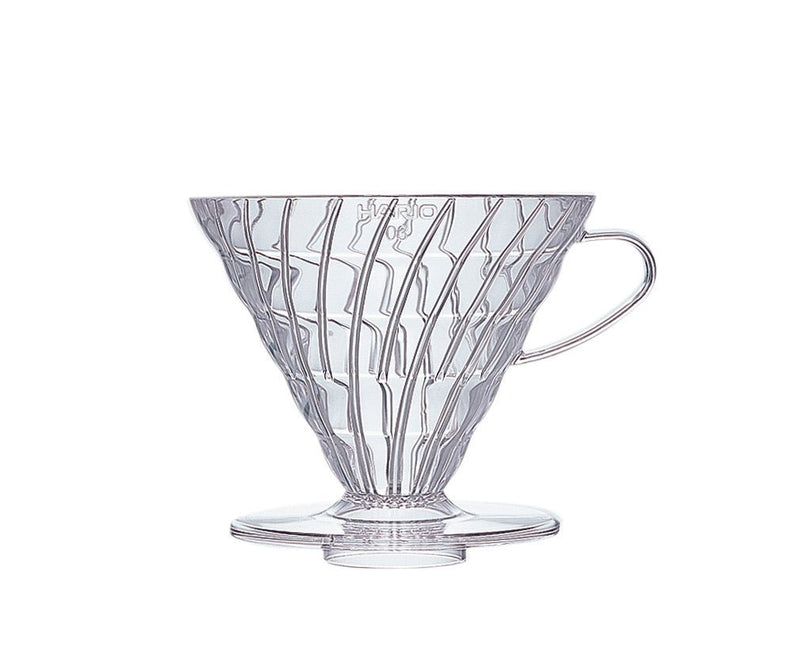 Hario plastic pour over coffee dripper clear size 03, imported from the UK