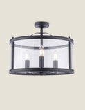 Laura Ashley Harrington 3 light semi flush ceiling light, UK version