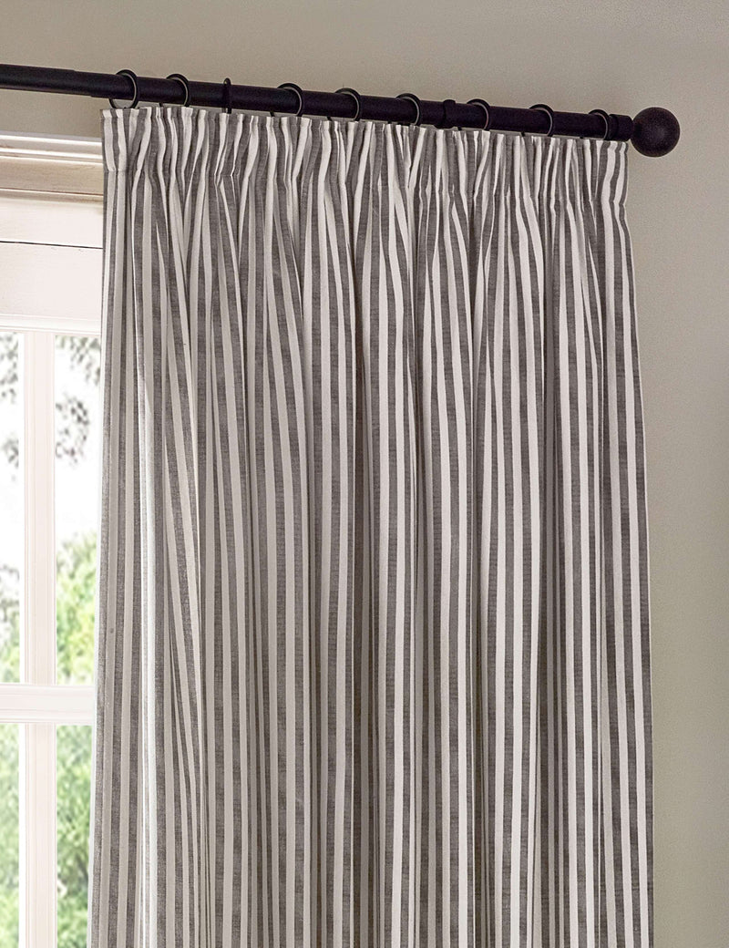 Yard pure cotton striped curtains - British product