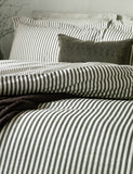 Yard Hebden striped cotton reversible bedding set, UK version