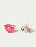 Hello Kitty heart-shaped clip pack - UK version