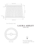 Laura Ashley Hemsley pleated lamp shade (British brand)