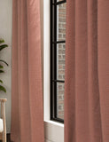 Herringbone eyelet curtains (British brand)