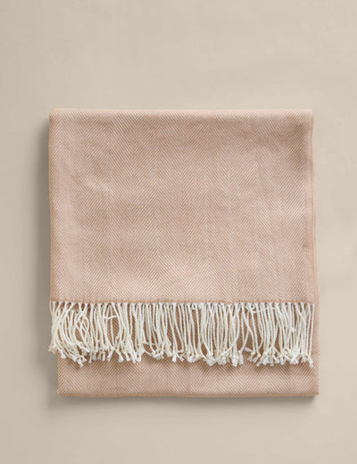M&S Herringbone Throw Blanket 130x170cm- Buy online at McGrocer