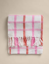 M&S Hockney Pure Cotton Checked Throw- Buy online at McGrocer