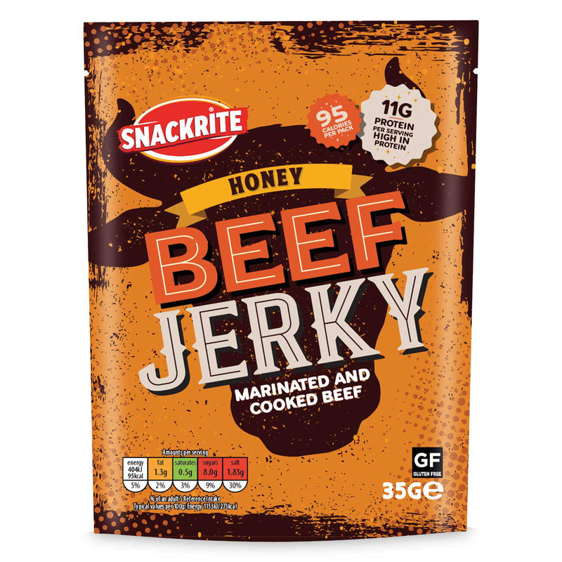 Snackrite honey beef jerky 35g - British product