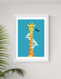 East End Prints giraffe and koala framed art, UK version