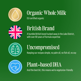 Organic ready to feed toddler milk 6x200ml, imported from the UK