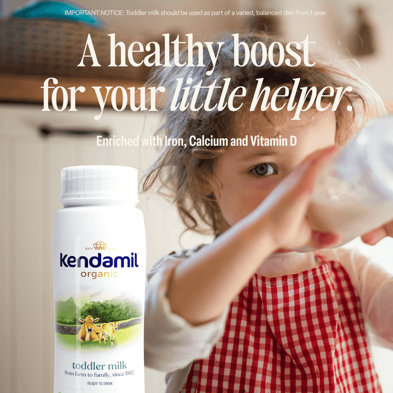 Organic ready to feed toddler milk 6x200ml, imported from the UK