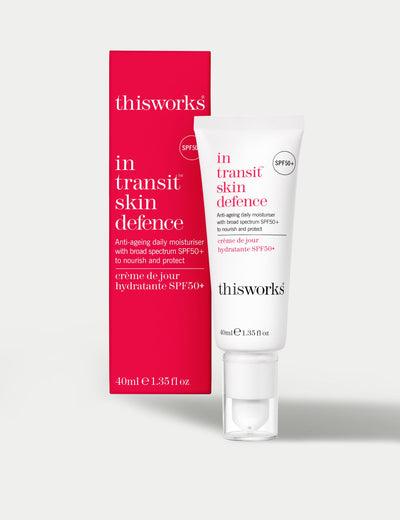 M&S In Transit Skin Defence SPF50 Daily Moisturiser 40ml- Buy online at McGrocer