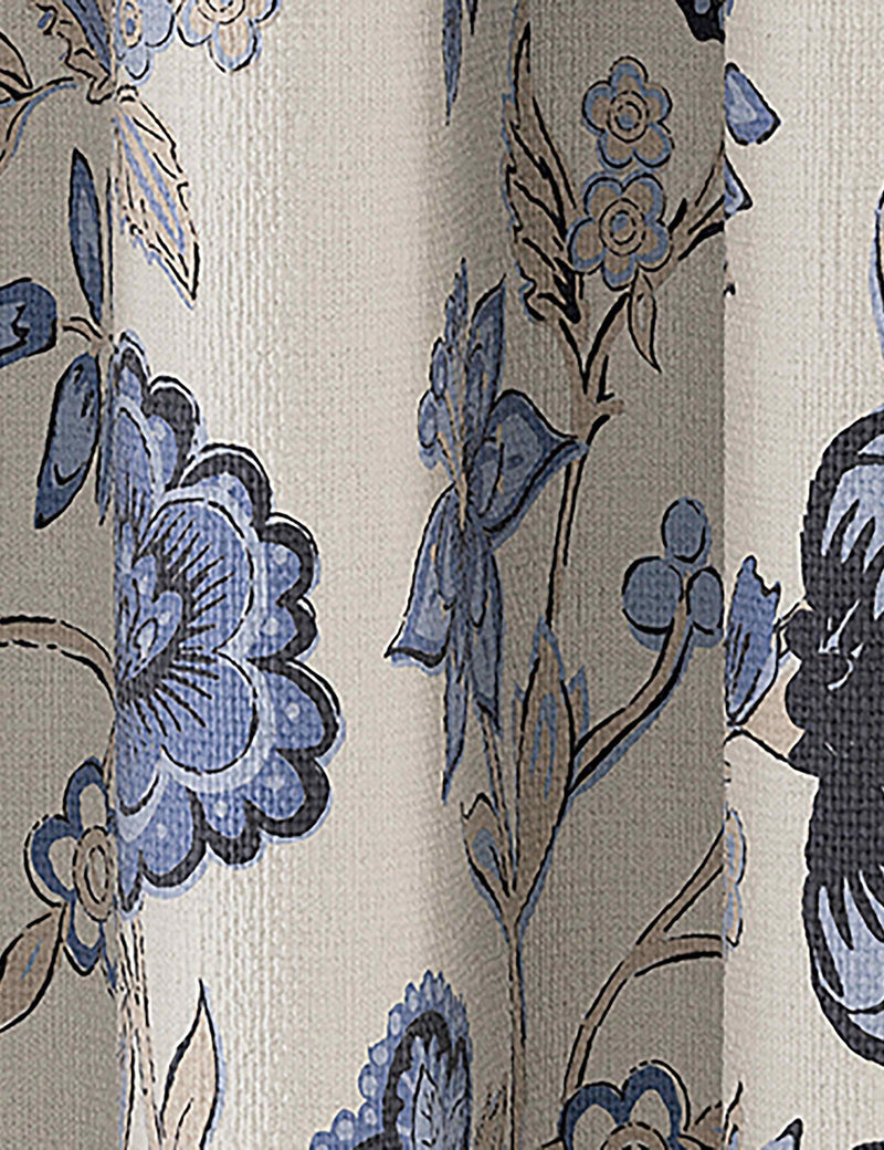 Joules Indienne pure cotton eyelet blackout curtains - British product