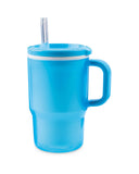 Insulated Cup with Silicone Straw and No-Spill Spout