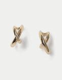 Iregular loop hoop earrings 33mm - British product
