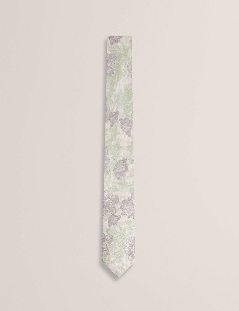 Ted Baker jacquard floral pure silk tie (British brand)