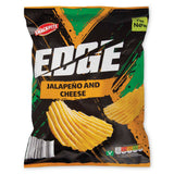 Jalapeño and cheese ridged potato crisps (British brand)