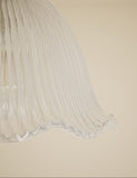 Josephine glass ceiling light with antique brass finish - British product