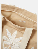 Accessorize jute beach bag with palm tree embroidery (British brand)