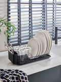 Black mini space-saving drainer 15.5cm x 43cm x 21.5cm - British product