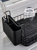 Black mini space-saving drainer 15.5cm x 43cm x 21.5cm - British product