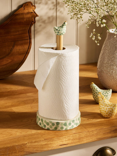 Next Sage Green Pat the Chicken Ceramic Kitchen Roll Holder- Buy online at McGrocer