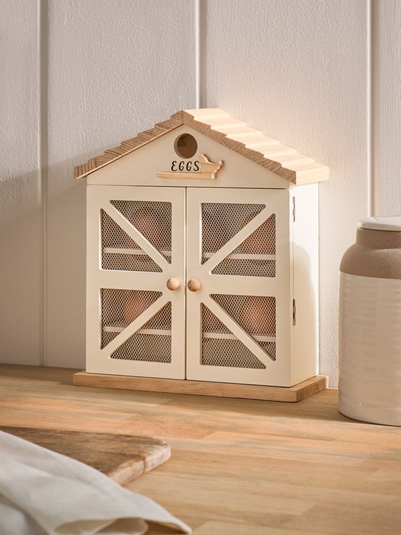 Wooden egg house for six eggs, imported from the UK