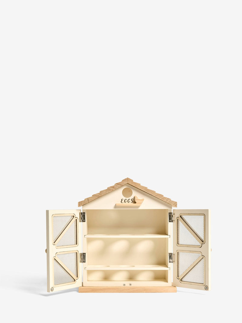 Wooden egg house for six eggs, imported from the UK