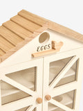 Wooden egg house for six eggs, imported from the UK