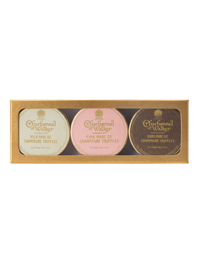 Next Charbonnel et Walker Dark Milk and Pink Marc de Champagne Chocolate Truffles Gift Set 132g- Buy online at McGrocer