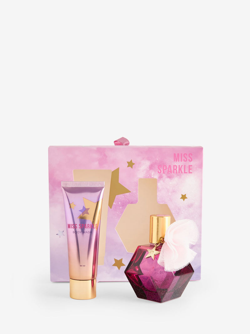 Miss Sparkle kids light perfume and body wash gift set 50ml, UK version