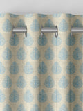 Emily Bond Sky Blue Jaipur made to measure curtains UK version