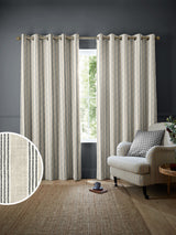Next Emily Bond Charcoal George Stripe Print Made to Measure Curtains- Buy online at McGrocer
