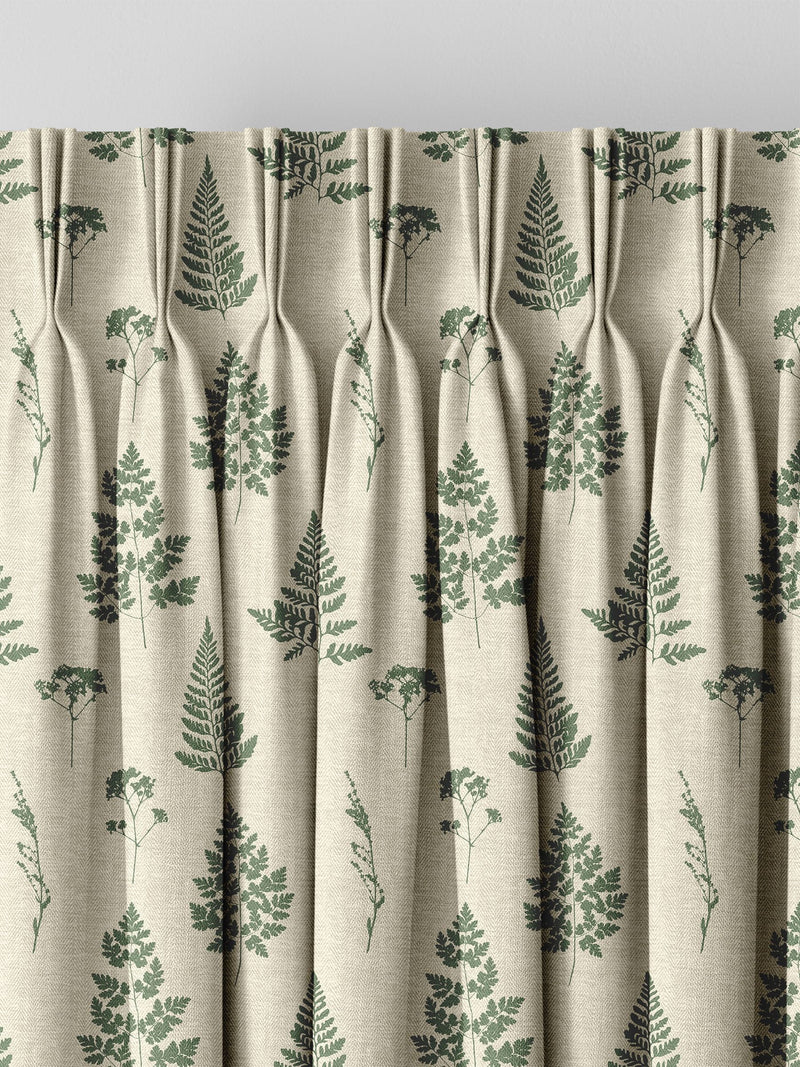 Emily Bond Green Tynesfield made to measure curtains (British brand)
