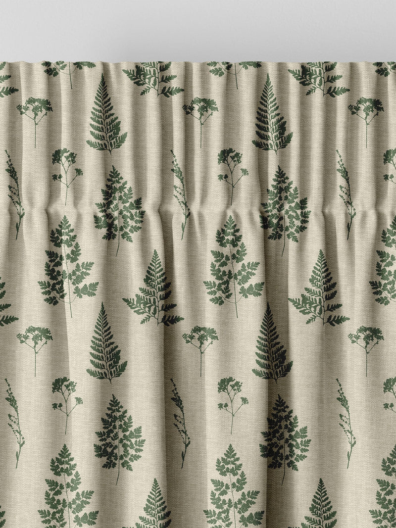 Emily Bond Green Tynesfield made to measure curtains (British brand)