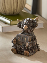 Next Bronze Hamish Perpetual Calendar Ornament 9cm Height- Buy online at McGrocer