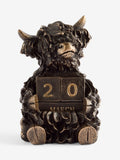Bronze Hamish perpetual calendar ornament 9cm height - British product