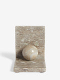 Natural N. Premium marble statement bookend, UK version